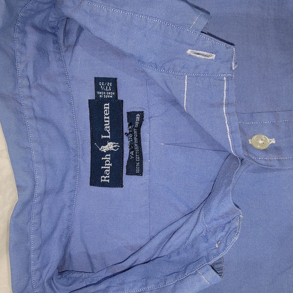 Polo by Ralph Lauren Blue Dress Shirt Classic Style - Picture 2 of 4